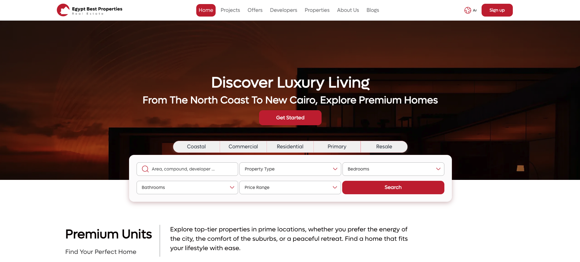 Egypt Best Properties: EBP Real Estate - website